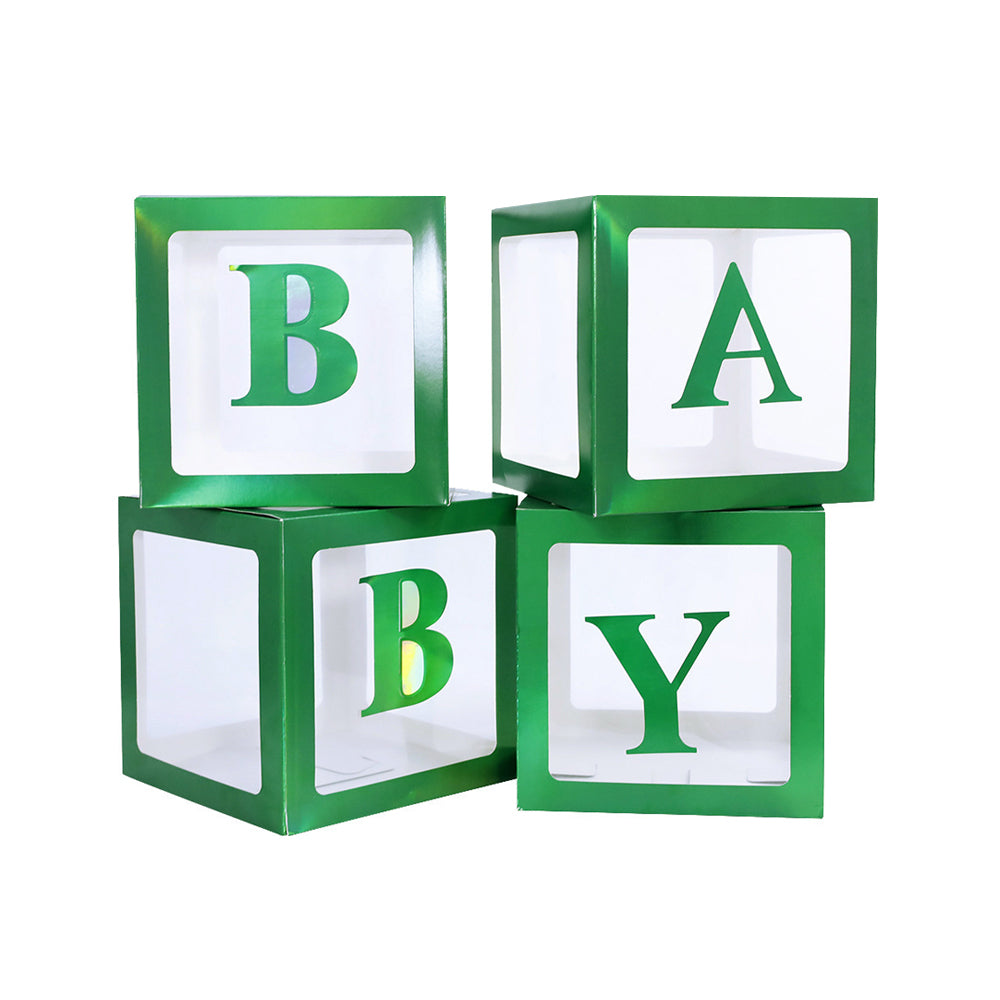 Christmas Clear Balloon Boxes A-Z DIY Letter Cub