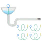 90cm Or 130cm Drain Hair Clog Remover Sink Snake Drain Cleaner Tool