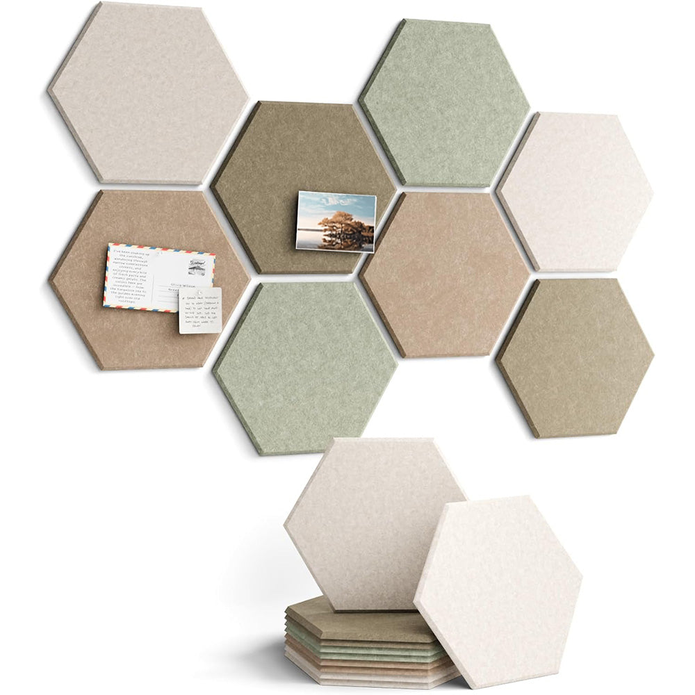 Hexagon Felt Bulletin Board Wall Panels Self Adhesive Pin Board