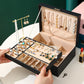 Mini Portable Double Layer Travel Jewelry Organizer Box