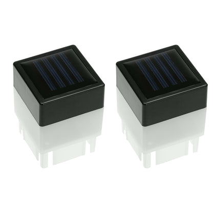 Solar Garden Light Powered Fence Post Cap Lights LED Landscape Outdoor