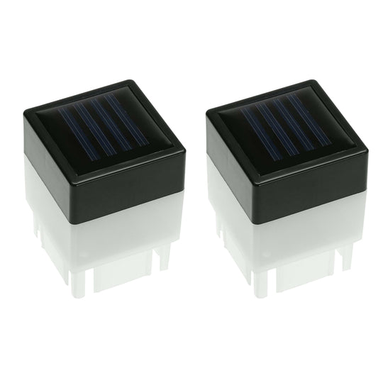 Solar Garden Light Powered Fence Post Cap Lights LED Landscape Outdoor