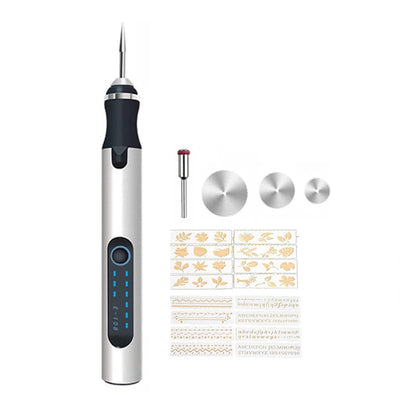 Engraving Pen Kit Cordless Engraver Wood Stone Electric Rechargeable