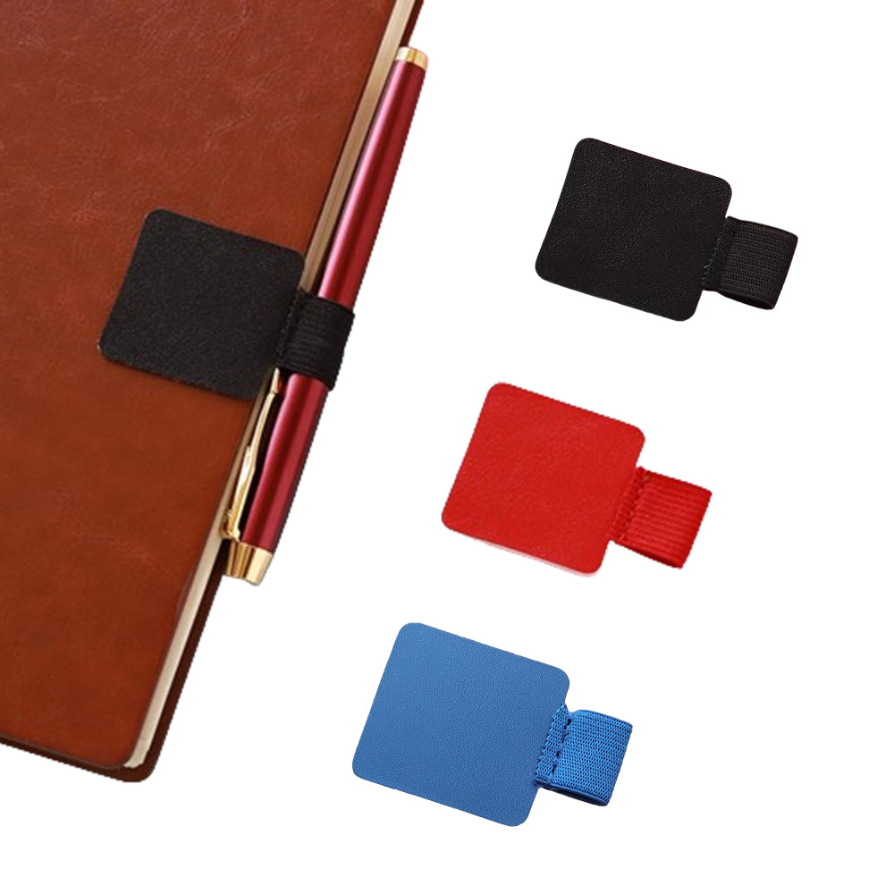 3Pcs Self-adhesive Elastic Loop Pen Holder for Notebooks and Tablets