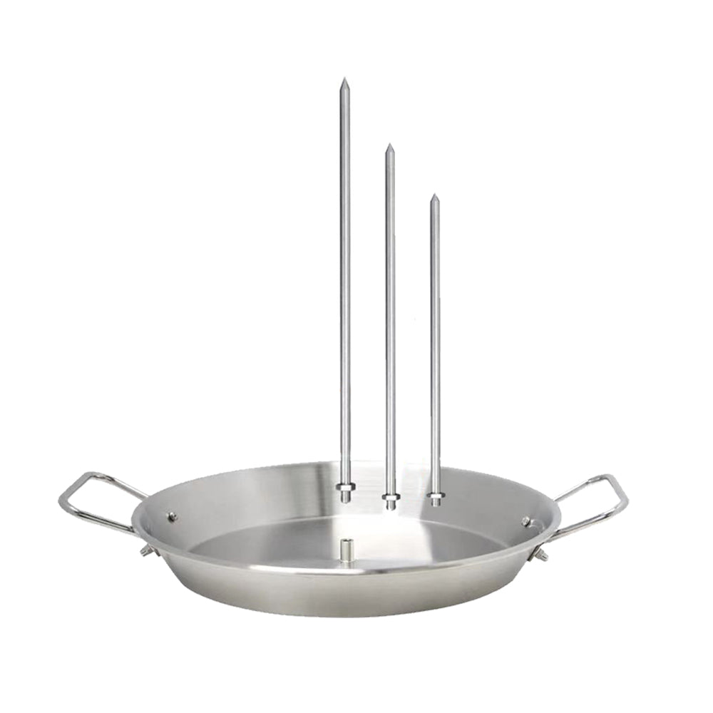 Stainless Steel Removable BBQ Vertical Skewer with Hanger and Base