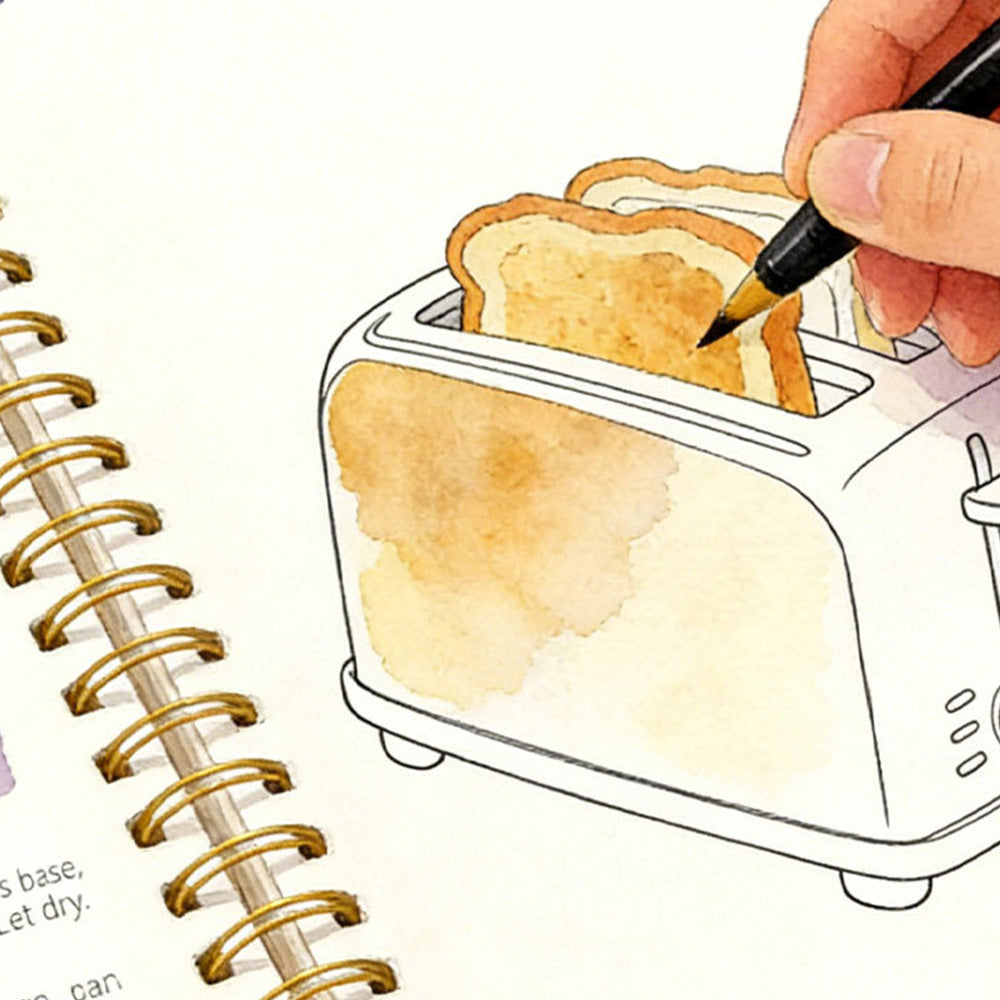 Watercolor Paper Workbook for Beginners Students and Adults