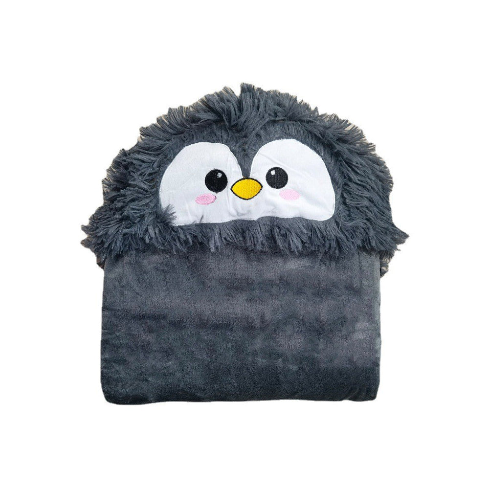 Warm Cozy Flannel Wearable Hooded Blanket for Adults
