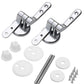 1 Pair Universal Toilet Seat Hinges Set Toilet Lid Hinge Replacement Fittings