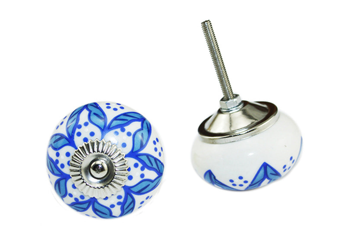 7Pcs Ceramic Cabinet Drawer Knobs – Cupboard Door Handles Pulls for Furniture