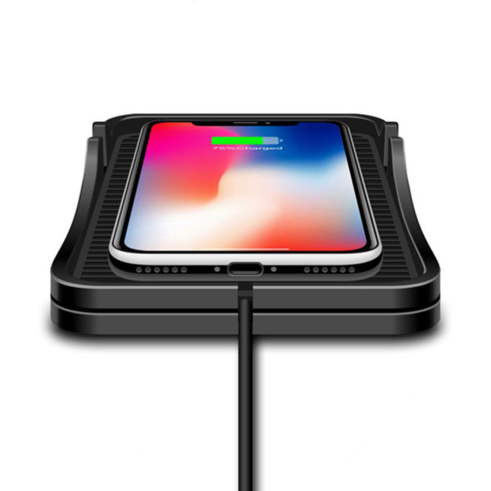 2 in 1 15W Wireless Auto Charging Pad and Non Slip Phone Holder