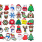 30Pcs Christmas Shoes Charms for Shoes Decorations