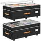 Large Capacity Under Bed Storage with Wheels Lid Handle Foldable Storage Bin for Clothes