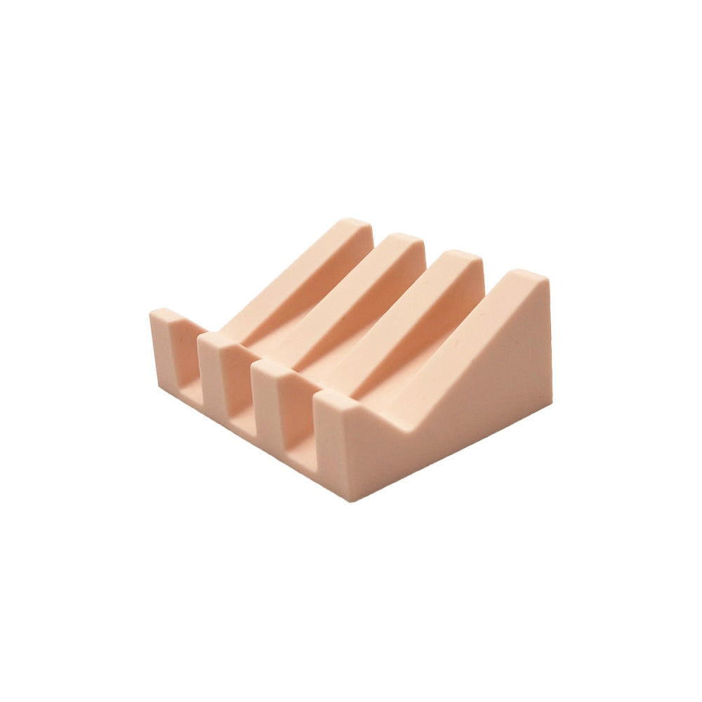 2Pcs Silicone Soap Dish Holder Set Non-Slip Draining Soap Box