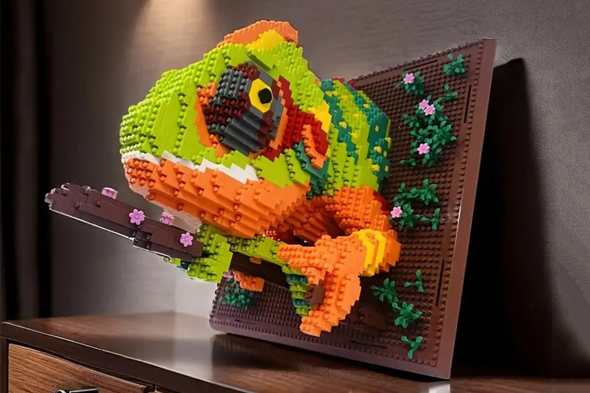 3D Wall Art Animal Building Blocks Set 3D Creative Building Toy