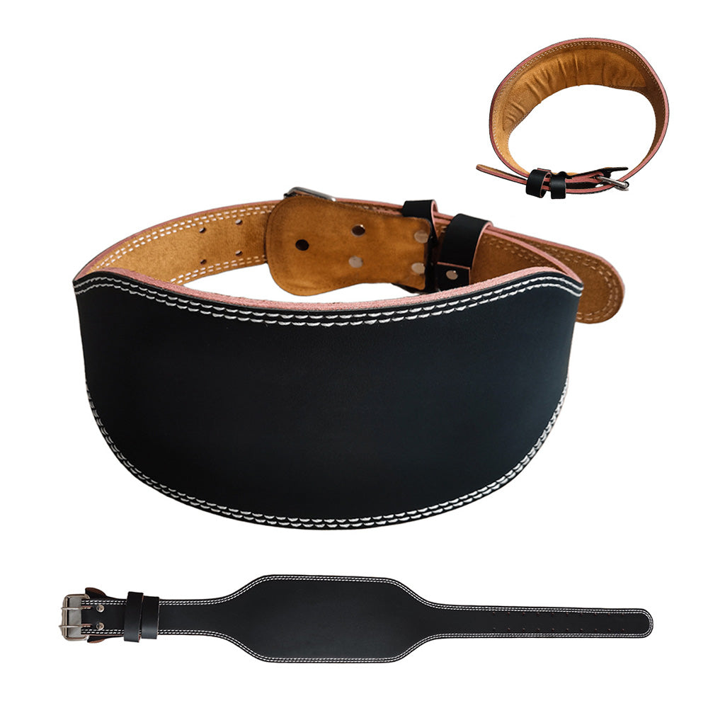 PU Leather Gym Waist Support Belt for Fitness Training and Back Support