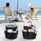 28 x 28cm Cleaning Caddy with Handle 6 Pockets Collapsible Bucket