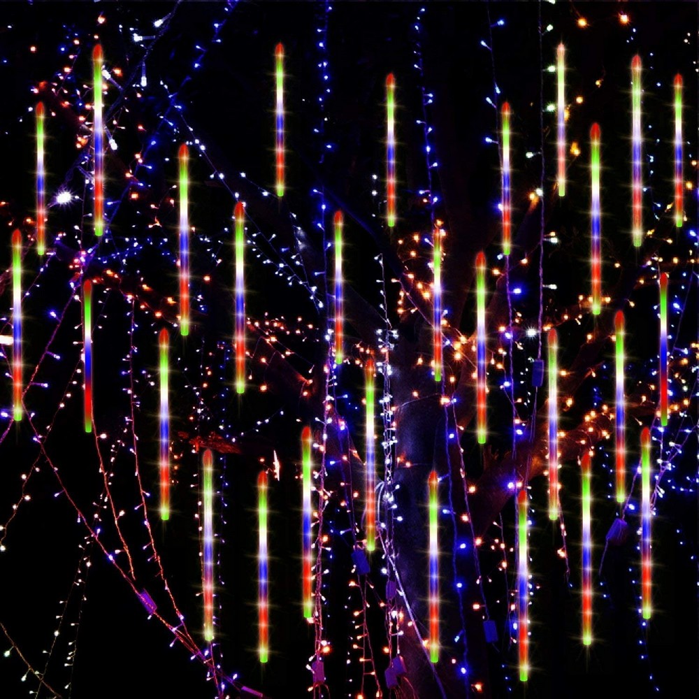 8 Tube 288 LEDs Solar Powered Christmas Meteor Shower Lights