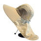 Outdoor Hiking Fishing Hat Sun Protection Unisex Neck Flap Cap Wide Brim