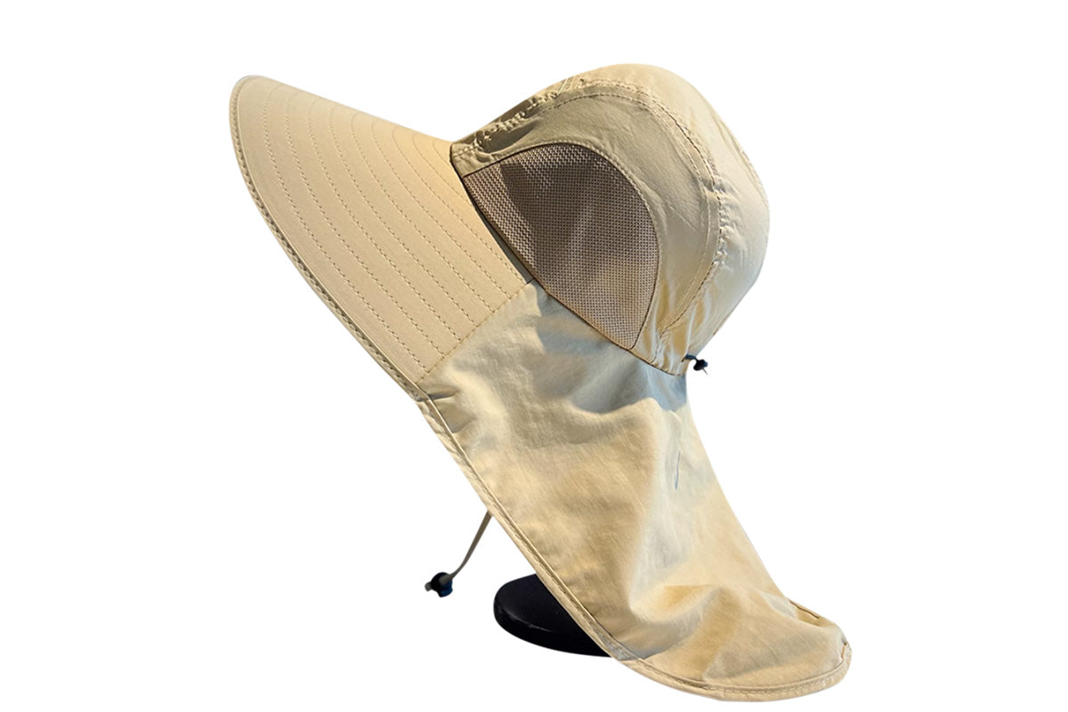 Outdoor Hiking Fishing Hat Sun Protection Unisex Neck Flap Cap Wide Brim