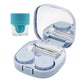 Manual Contact Lens Cleaner Washer and Contact Lens Storage Case with Mirror