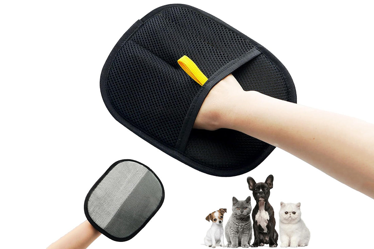 2Pcs Pet Hair Remover Glove Electrostatic Removal Glove for Dog Cat Fur Reusable