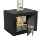 Small Safe Box with Key Lock Mini Security Safe for Money Cash Jewelry