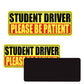 5Pcs Student Driver Reflective Please Be Patient Car