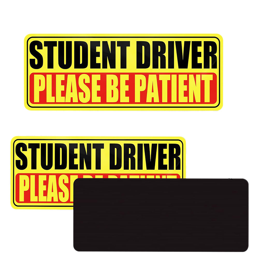5Pcs Student Driver Reflective Please Be Patient Car
