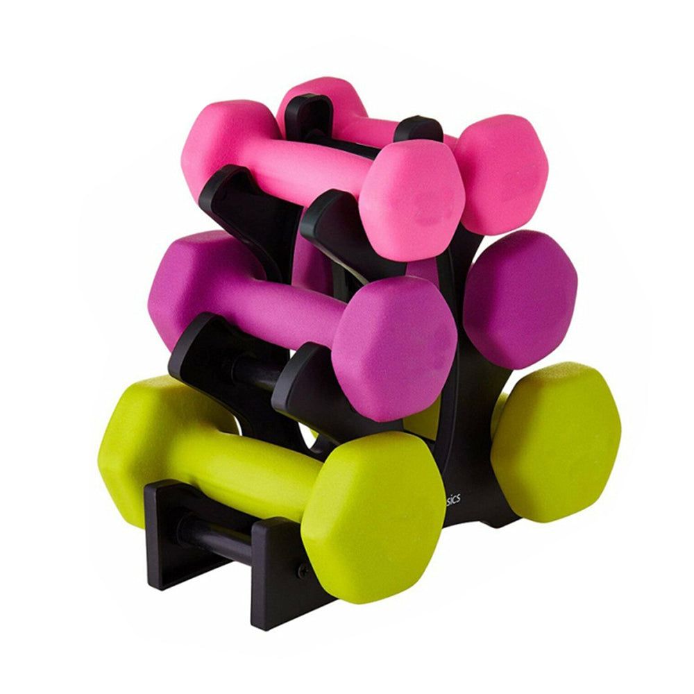 3-Tier Dumbbell Storage Rack Stand Home Gym Hand Wight Shelf Holder