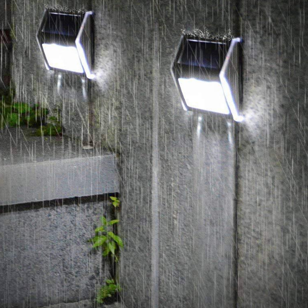 6Pcs Solar Powered 3LEDs Garden Wall Lamp