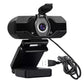 Full HD USB Webcam with Microphone for PC Desktop and Laptop -Black