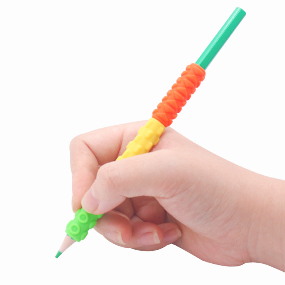 Silicone Textured Sensory Pencil Grip Fidget Toy