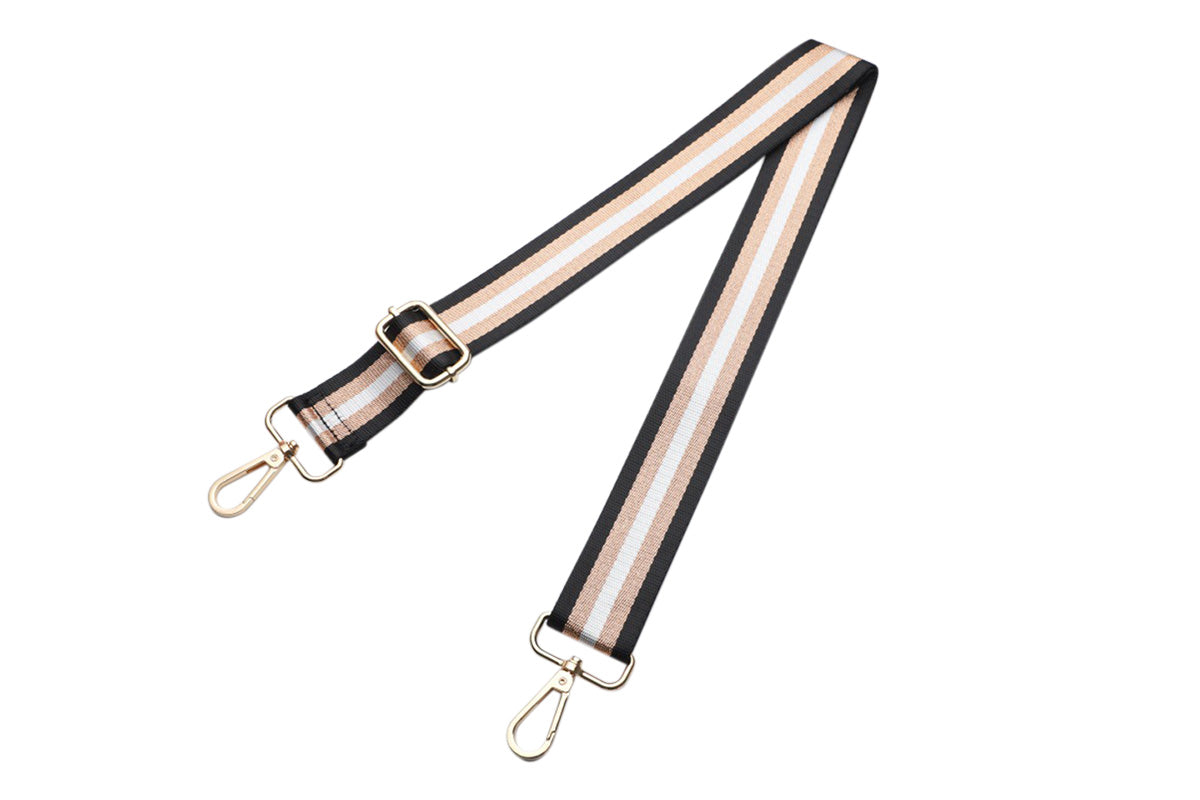Adjustable Canvas Bag Strap with Metal Buckle for Crossbody Bag