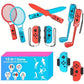 10 in 1 Family Accessories Kit Switch Sports Bundle Compatible with Switch Switch OLED
