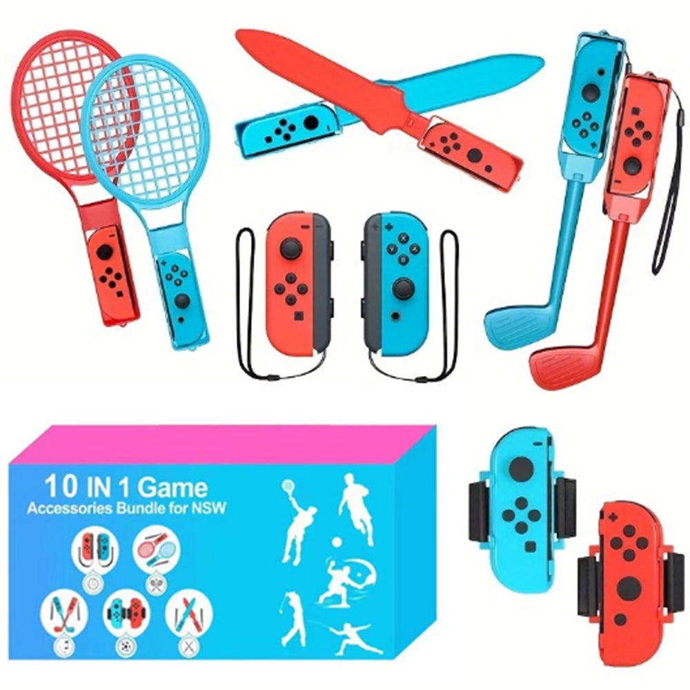 10 in 1 Family Accessories Kit Switch Sports Bundle Compatible with Switch Switch OLED