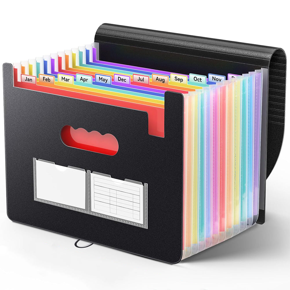Accordion File Organizer Expanding File Folder Large Capacity Document Storage