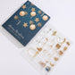24PCS Christmas Jewelry Advent Calendar Bracelet Necklace Ring Earrings Set