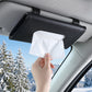 2 Pack Car Tissue Holder Universal for Visor PU Leather Tissue Box and Mask Holder