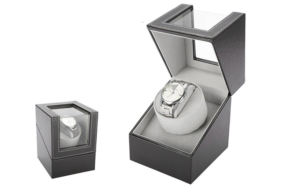 Automatic Watch Winder PU Leather Storage Display Box