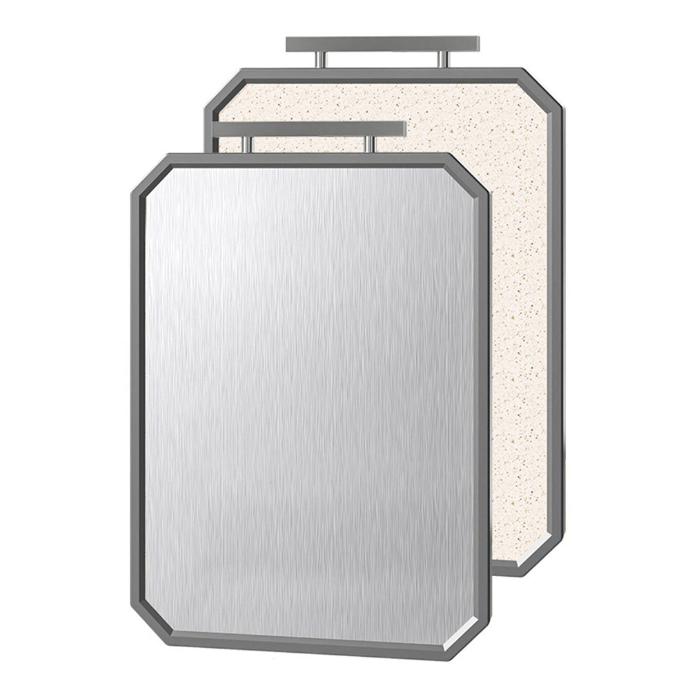 42x28cm Double Sided Titanium Alloy and Wheat Straw PP Cutting Board