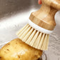 4 Piece Pot Cleaning Brush Set with Engineered Wood Handles for Cookware