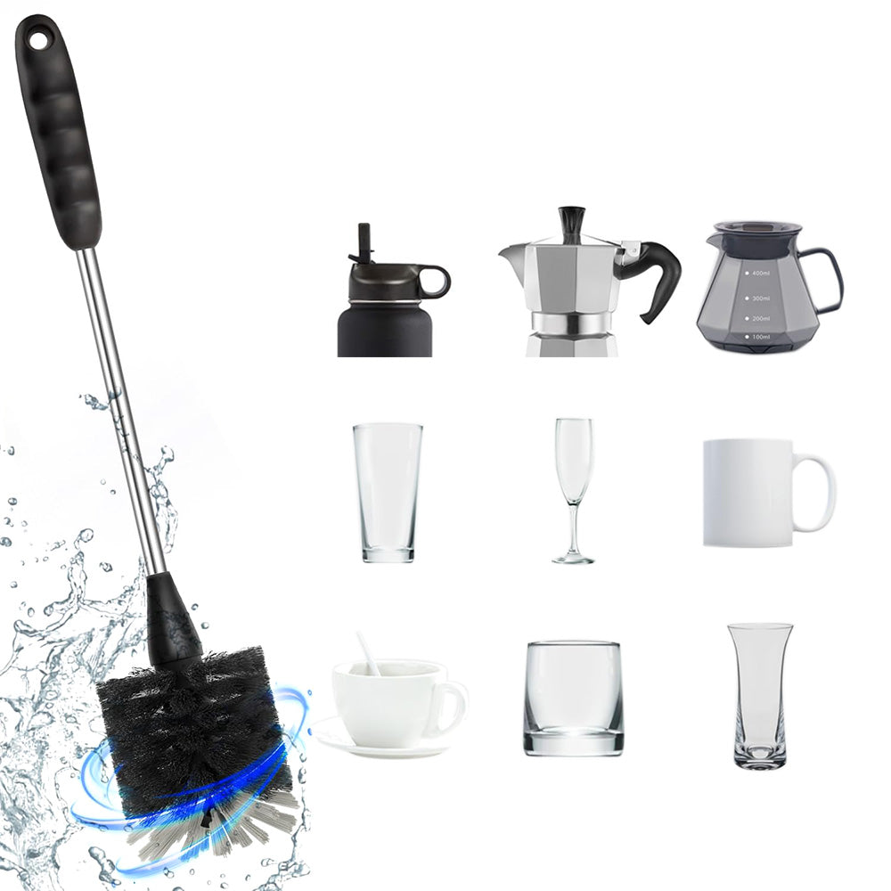 5PCS Bottle Brush Cleaner Set Long Handle Stainless Steel Cleaner Brush