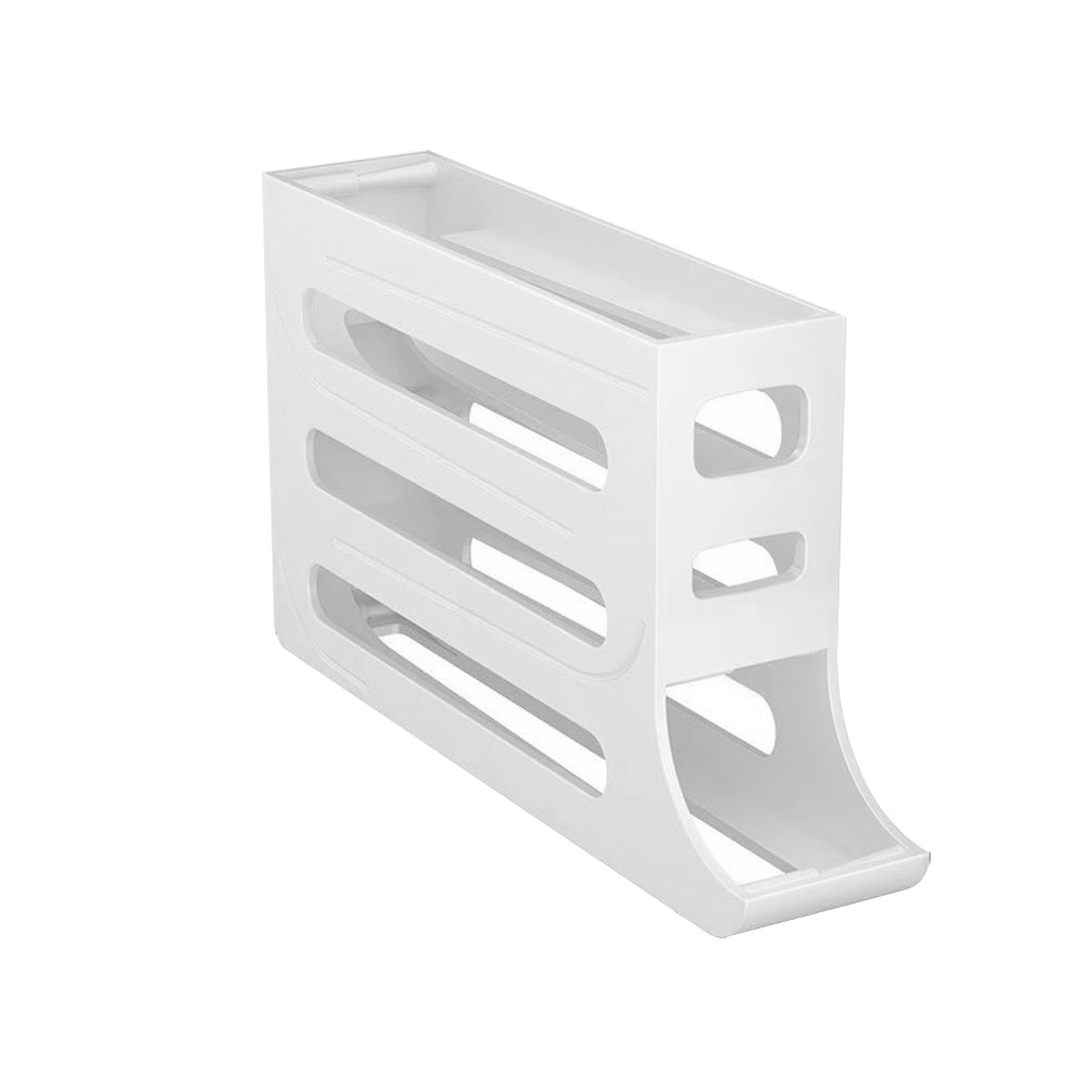 4-Tier Auto Rolling Egg Dispenser Rack