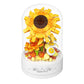 Flowers Music Box Building Blocks with Dust Cover Music Box Building Toys