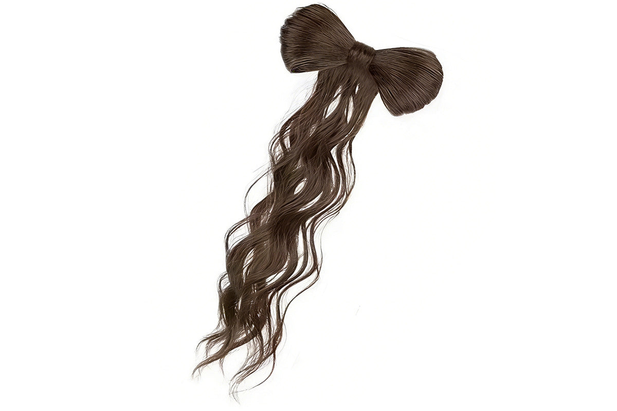 Bow Ponytail Hair Clip for Long Curly Hair Decorative