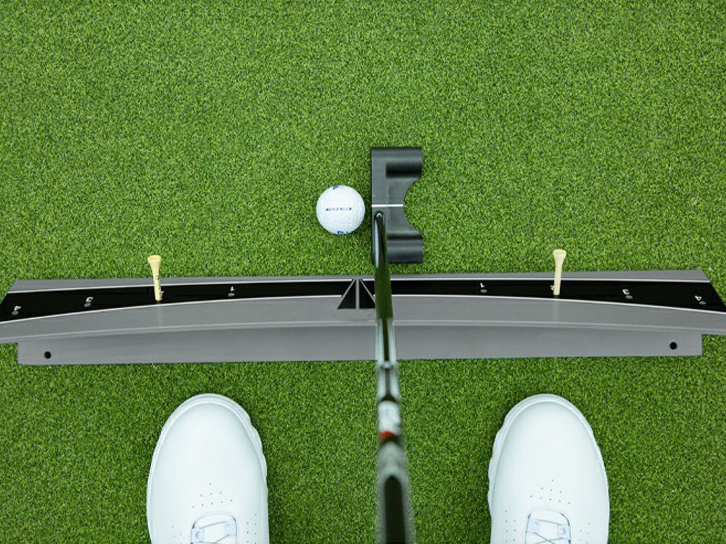 Adjustable Golf Putter Trainer Balance Exerciser Track Calibration Tool