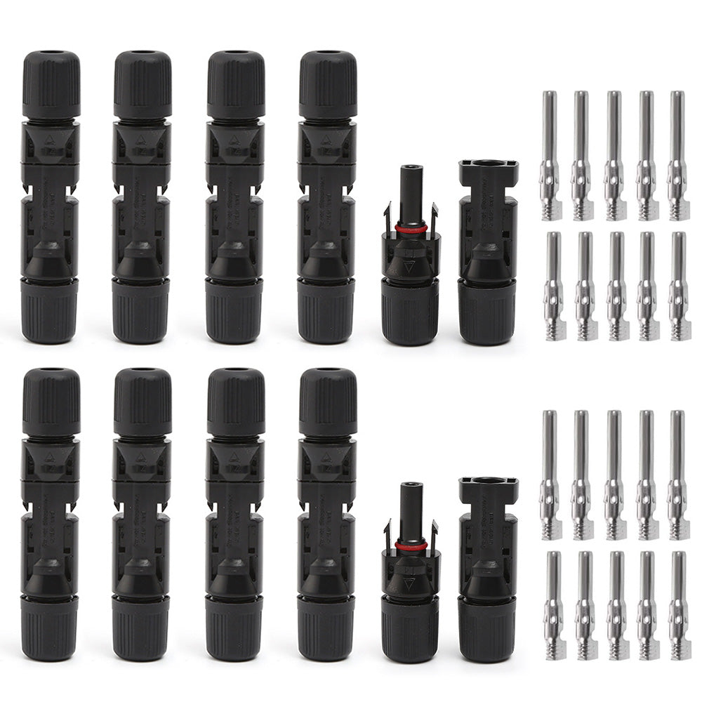10 Sets Connector For MC4 Solar Panel 30A Plug Socket Male And Female