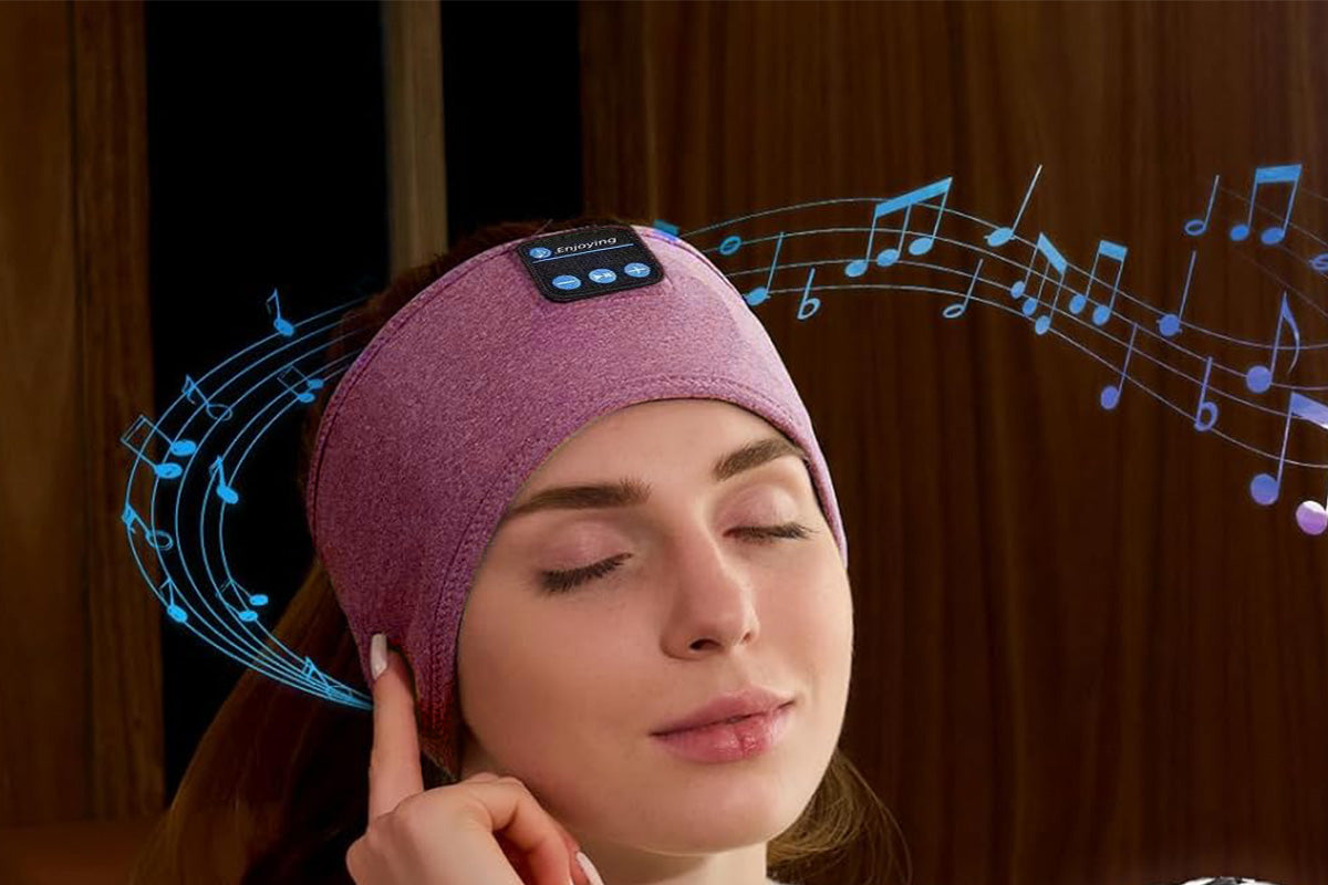 Bluetooth Music Headband Sleep Eye Mask for Running Yoga Calls