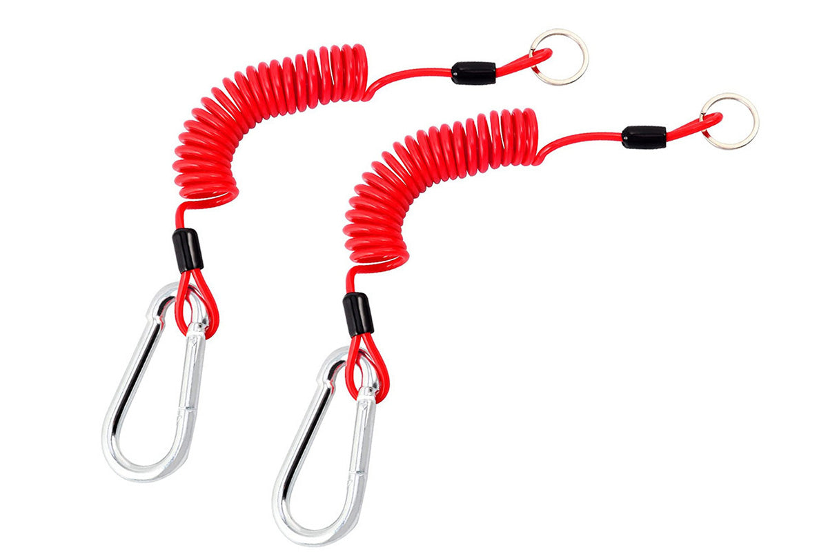 4FT Breakaway Trailer Cable Stainless Steel Safety Brake Cable with Spring