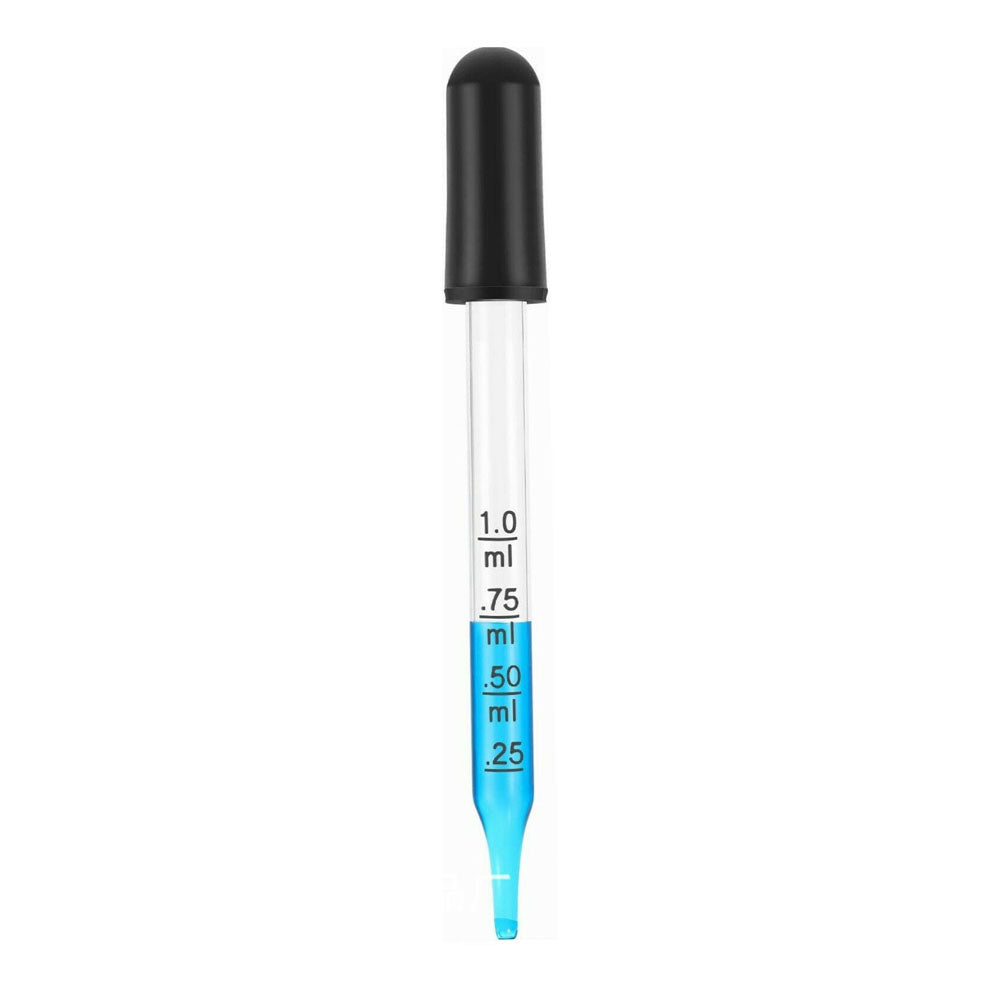 20Pcs 1ML Calibrated Medicine Droppers Glass Dropper Liquid Pipette